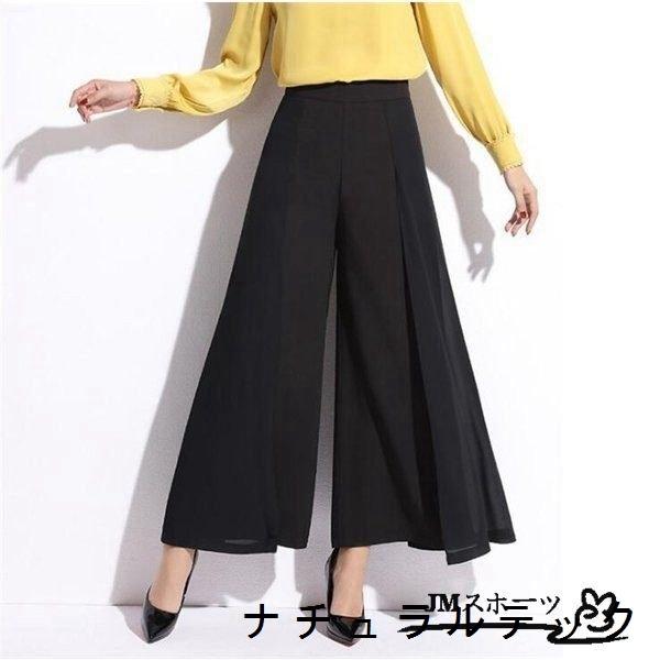 ワイドパンツレディーススーツパンツ卒業式黒ガウチョパンツロングフォーマルワイドパンツ春夏美脚パンツ大人カジュアルパンツ大きいサイズ Natxqa5f ナチュラルテック 通販 Yahoo ショッピング
