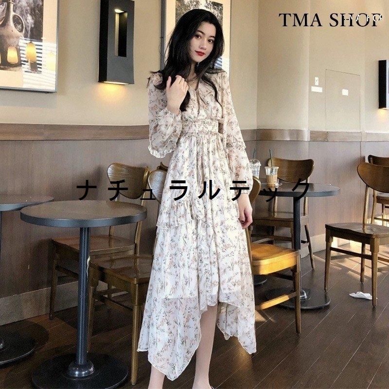 ワンピース マキシ丈 ワンピース シフォン 長袖 マキシ ワンピース リゾート ワンピース 花柄 ハワイアン ワンピース リゾート Natxq ナチュラルテック 通販 Yahoo ショッピング
