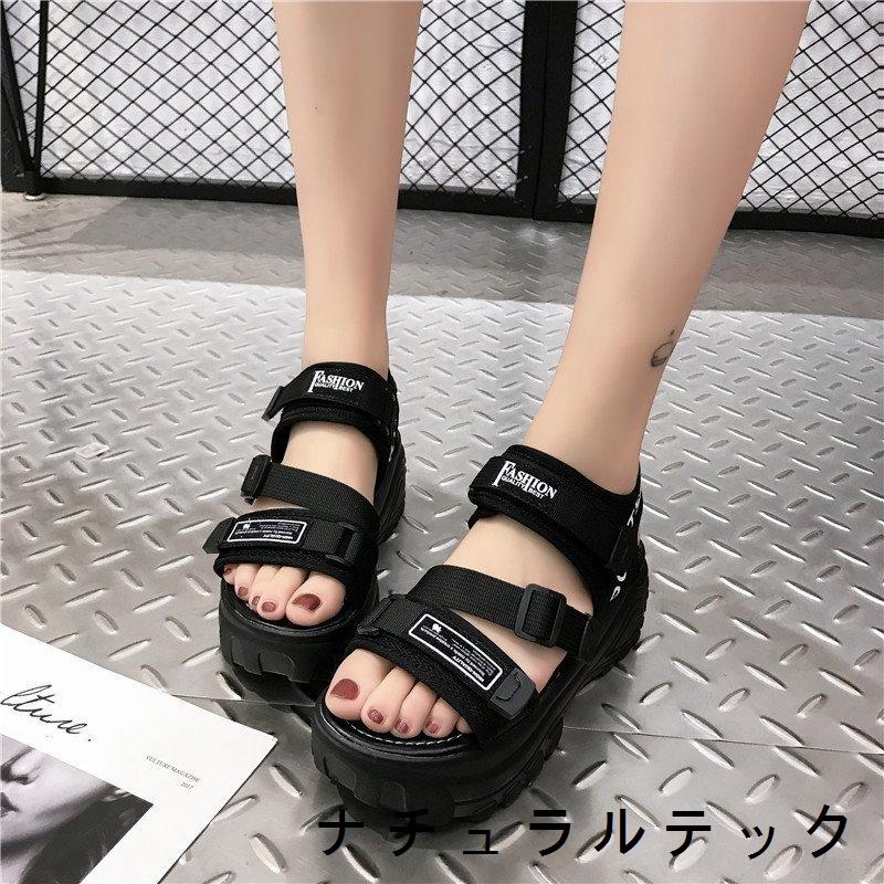 豊富なギフト カジュアル アウトドア 美脚 歩きやすい 厚底 走れる マジックテープ スポーツサンダル レディース サンダル 3色展開 サマーサンダル フラットソール 夏向き サンダル サイズ 39 Www Cognitiva La