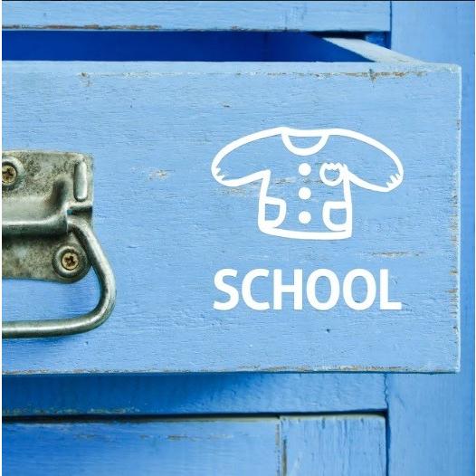 item ステッカー 3枚セット 整理整頓 しつけ 片付け シール 収納