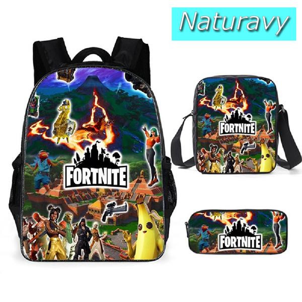 リュック 通学 子供 半額 3点セット Fortnite フォートナイトグッズ バックパック ショルダーバッグ 筆箱 おしゃれ Bg 072 萌えグッズ 通園 入学 ペンケース