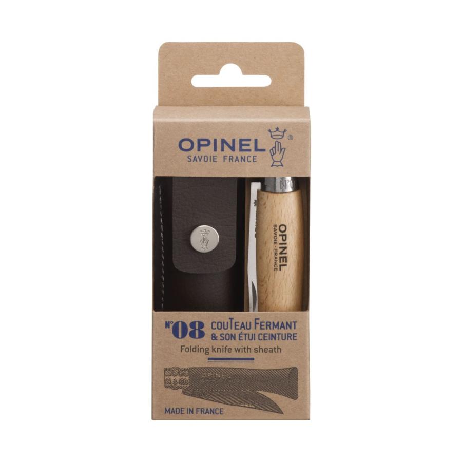 Opinel 最大71％オフ オピネル 8.5cmステンレススチール折りたたみナイフ #8 ケース付き 持ち運びしやすい ロック機能あり 正規逆輸入品 おすすめ 送料無料 並行輸入品