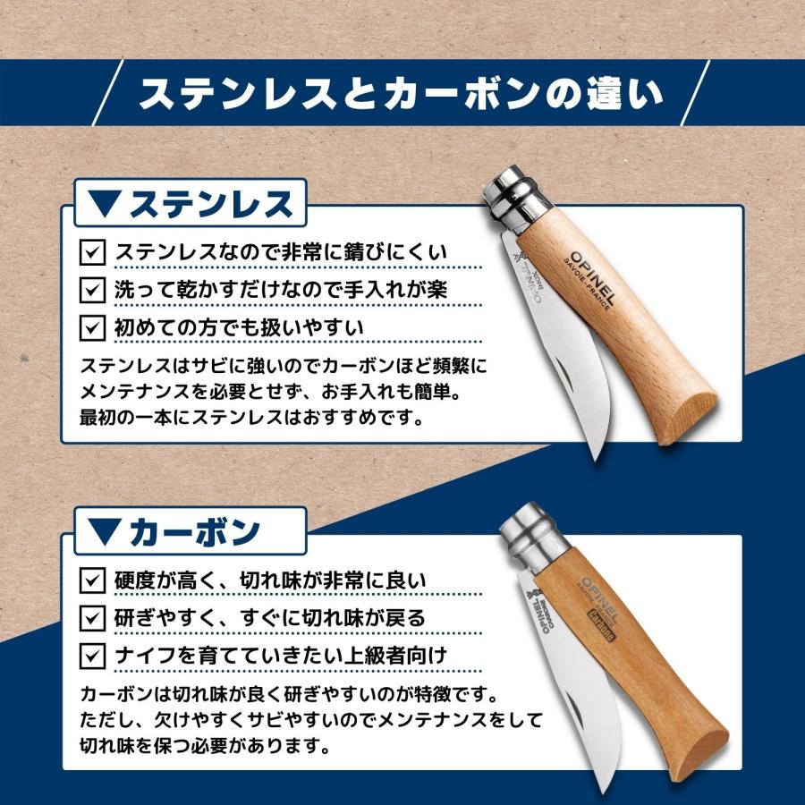 OPINEL（オピネル） ナイフ No.7 カーボン スチールナイフ 