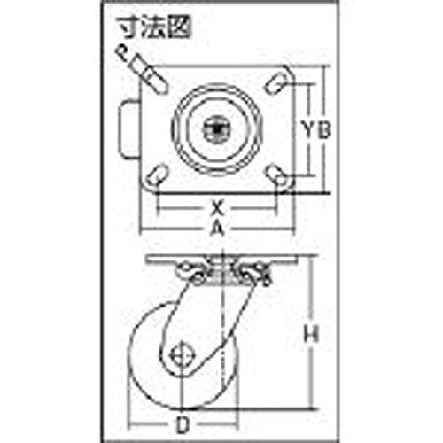 OH　スーパーストロングキャスター　150mm　HX34FU150