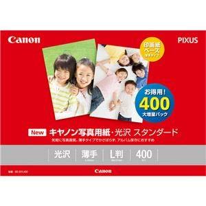 （まとめ）キヤノン　写真用紙・光沢　スタンダードSD-201L400　0863C003　1冊(400枚)　L判