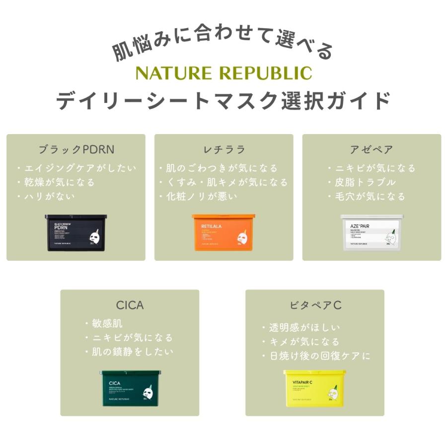 NATURE REPUBLIC（ネイチャーリパブリック） 30枚x2 合計60枚 CICA