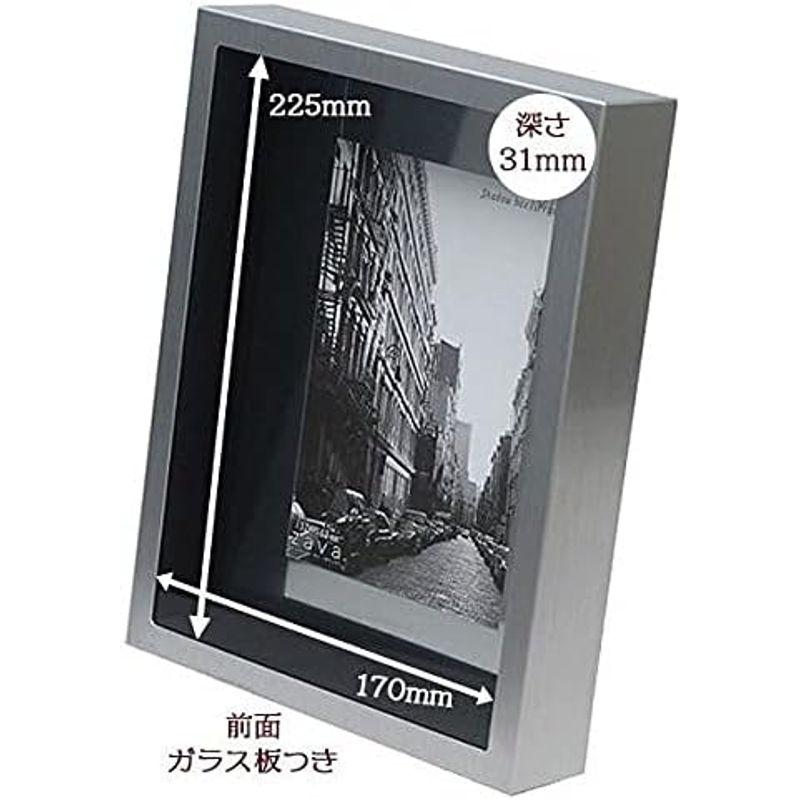 VANJOH フォトフレーム NEW Aluminum Shadow Box Mirror ポスト判 シルバー 448369｜nature-stores｜04