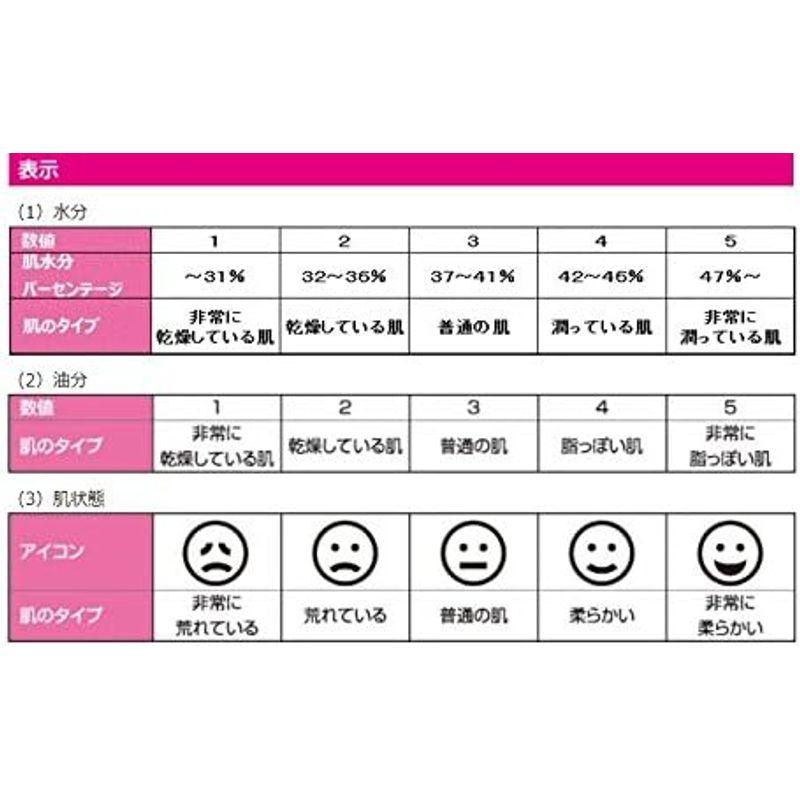 Huntkey フェステ 美肌キープ 水分・油分チェッカー ピンク HKJ-SK03P｜nature-stores｜12