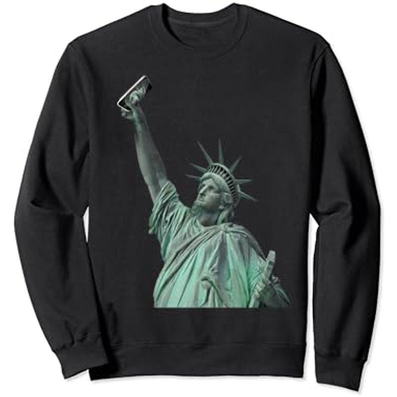 自由の女神の面白い像 Selfie ユーモアのお土産 Statue Of Liberty トレーナー｜nature-stores｜02
