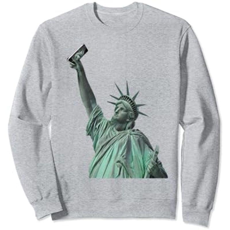 自由の女神の面白い像 Selfie ユーモアのお土産 Statue Of Liberty トレーナー｜nature-stores｜05
