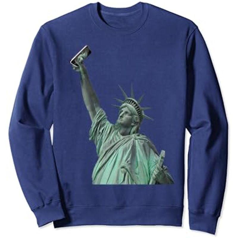 自由の女神の面白い像 Selfie ユーモアのお土産 Statue Of Liberty トレーナー｜nature-stores｜06