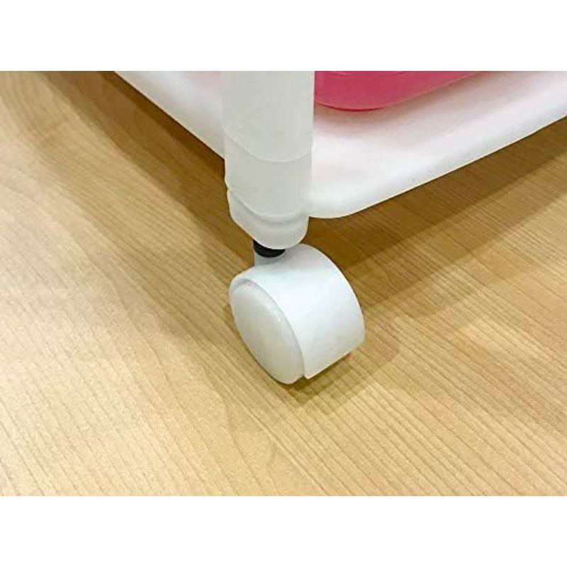 和泉化成 収納 NEW スリムバスケットラック4W型キャスター付 (66×44.5