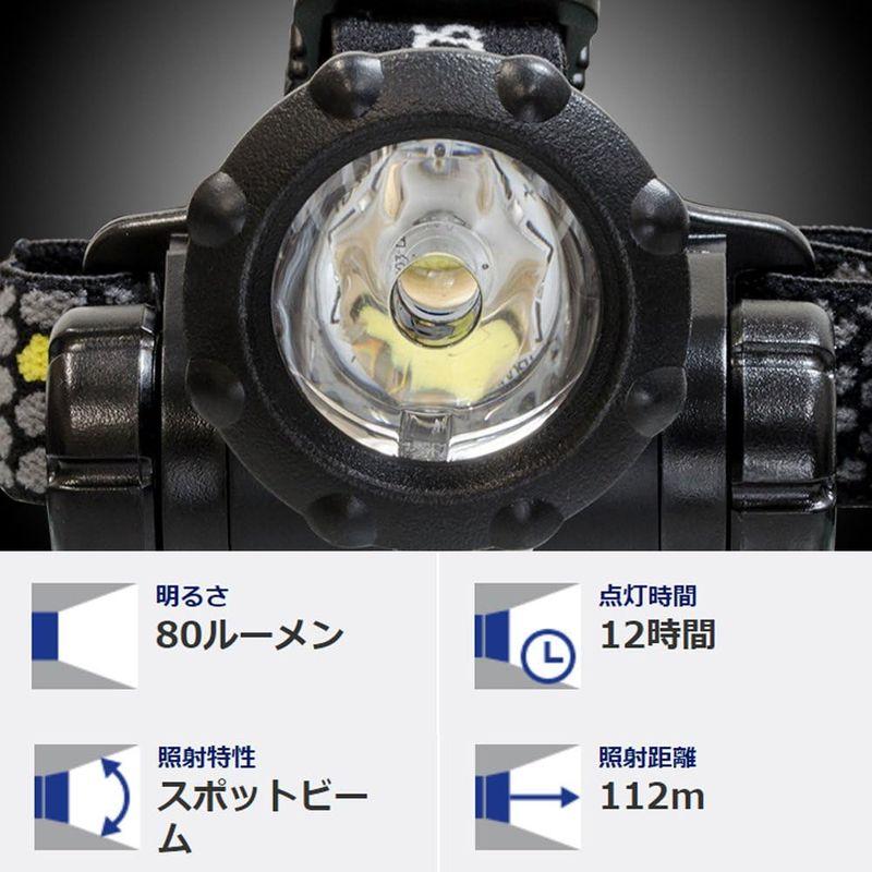 GENTOS(ジェントス) LED ヘッドライト 小型 単3電池式 80ルーメン GTR-831D アウトドア 防災 赤色サブLED キャン｜nature-stores｜06