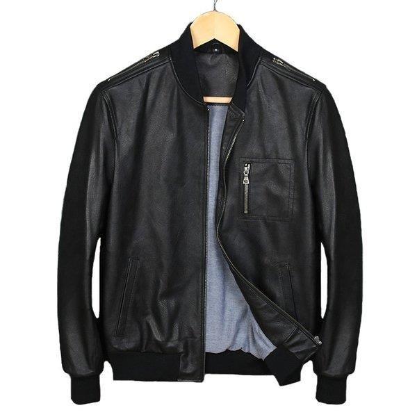 まとめ買い歓迎 春秋 本革ジャケット スタジアムライダースジャケット カッコイイファッション 革ジャン レザーコート ラムカジュアル防風 羊革製ジャケット 高い素材 Valora Cz