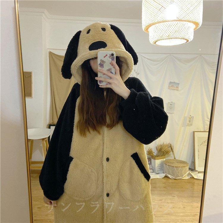 ルームウェア 着ぐるみ パジャマ レディース 大人用 ふわもこ パジャマ うさぎ ワンピース 安い 秋 冬 学生 イベント 屋着 可愛い 高校生 娘 マタニティウエア