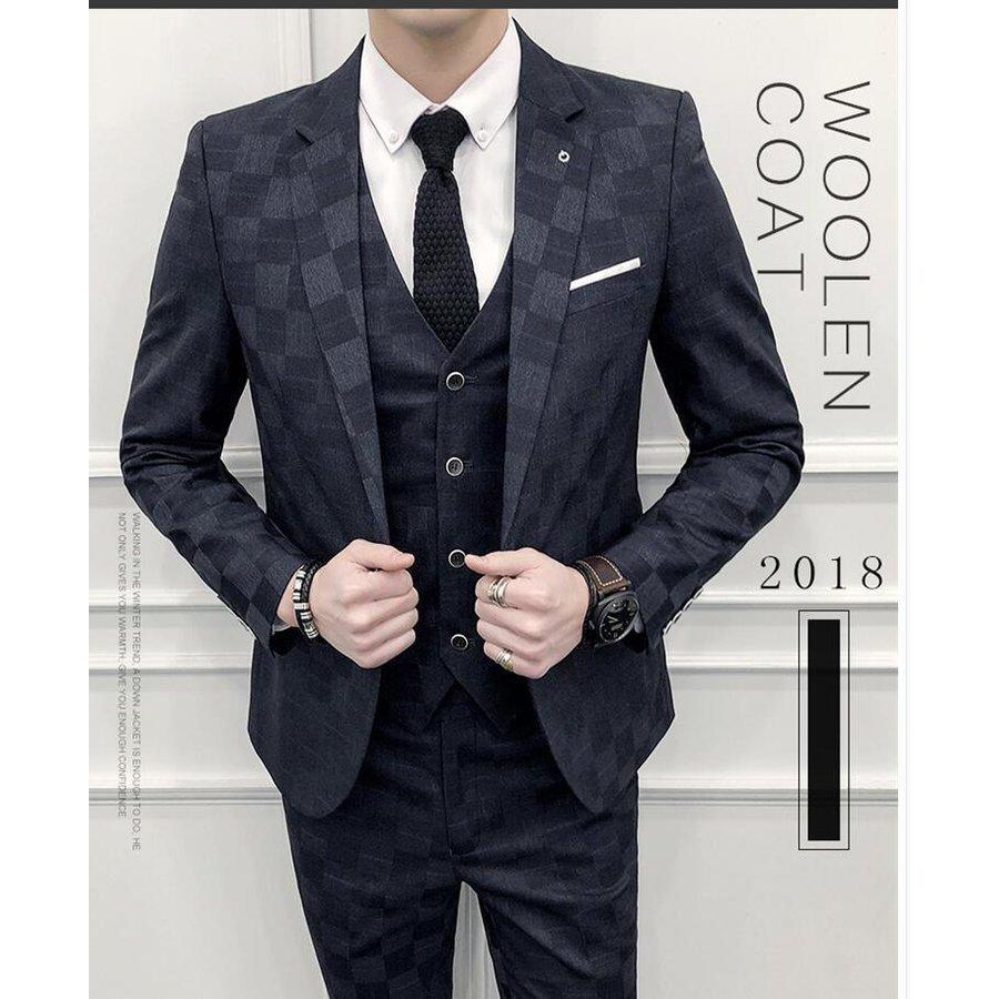 超格安価格 タキシードスーツ スリム 3ピーススーツ メンズスーツ チェック柄 就職活動 卒業式 成人式 結婚式 ビジネススーツ セットアップ ビジネス 春秋冬 就職活 卒業式 成人式 二次会 結婚式 フォーマルスーツ マタニティウエア Www Amf46 Fr