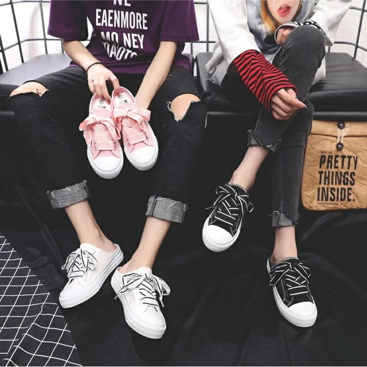 スリッパ セール スニーカー レディース ローヒール サボ サンダル 履きやすい 婦人靴 かかとなし リボン付き かわいい スニーカー 白ブーツ 白 スニーカー スリッポン 軽量 キャ Q9j80ixg1u Www Robertgillow Co Uk