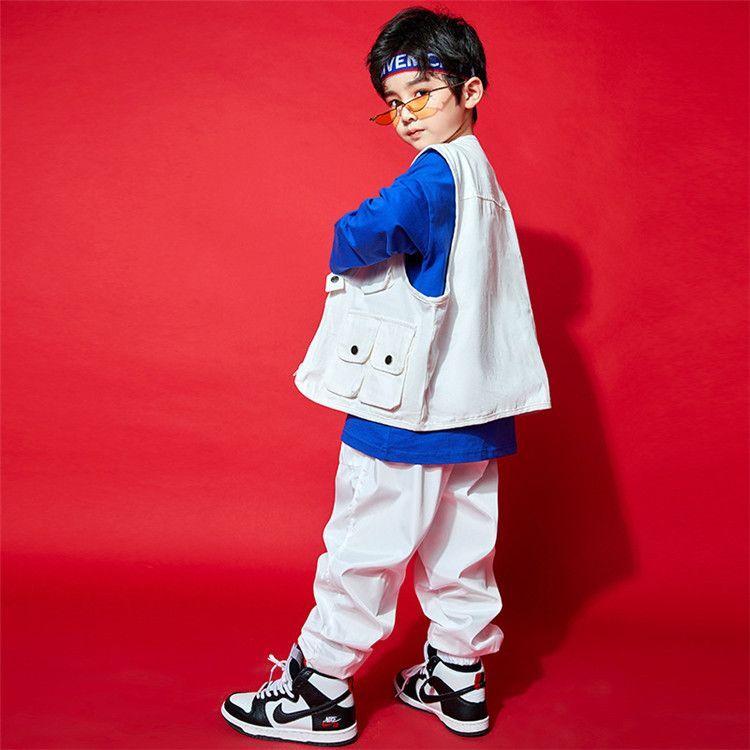 キッズダンス衣装 男の子 セットアップ 子供服 ダンス 衣装 ヒップホップ キッズ ダンス衣装 派手 トップス パンツ キッズダンス 衣装 Hiphop 演出服 おしゃれ 激安単価で