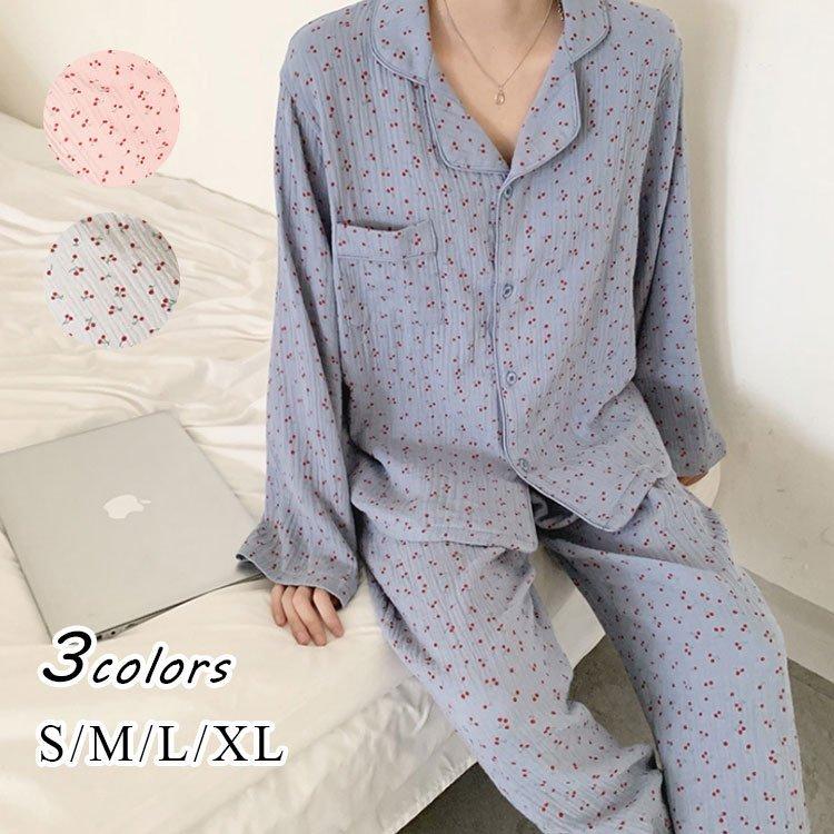 パジャマ レディース 春 秋 長袖 パジャマ ロングパンツ ルームウェア 花柄 上下セット 前開き パジャマ 可愛い 部屋着 韓国風 寝巻き パジャマ Xf Nature Tree 通販 Yahoo ショッピング