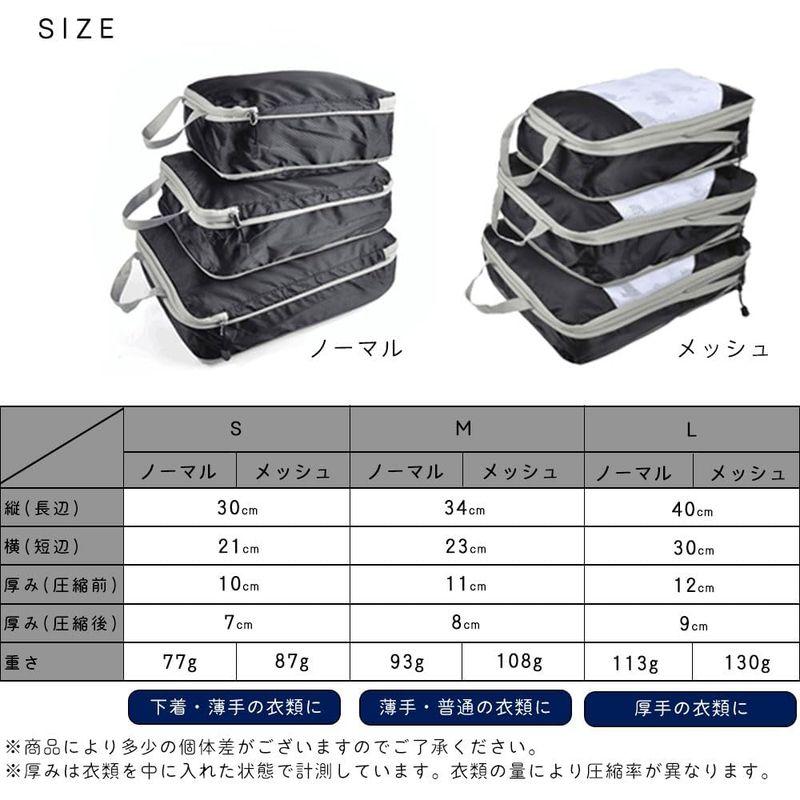 《3点セット》全8色 旅行圧縮収納バッグ 圧縮バッグ 化粧ポーチ スペース節約 整理 軽量 旅行 出張 収納 便利グッズ ポーチ 旅行圧縮｜nature-yshop｜09