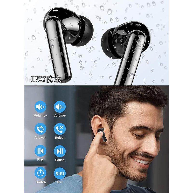 Bluetooth イヤホン ワイヤレスイヤホン 2024新設計 Bluetooth5.3技術 人気 ブルートゥース イヤホン IPX7防水｜nature-yshop｜07