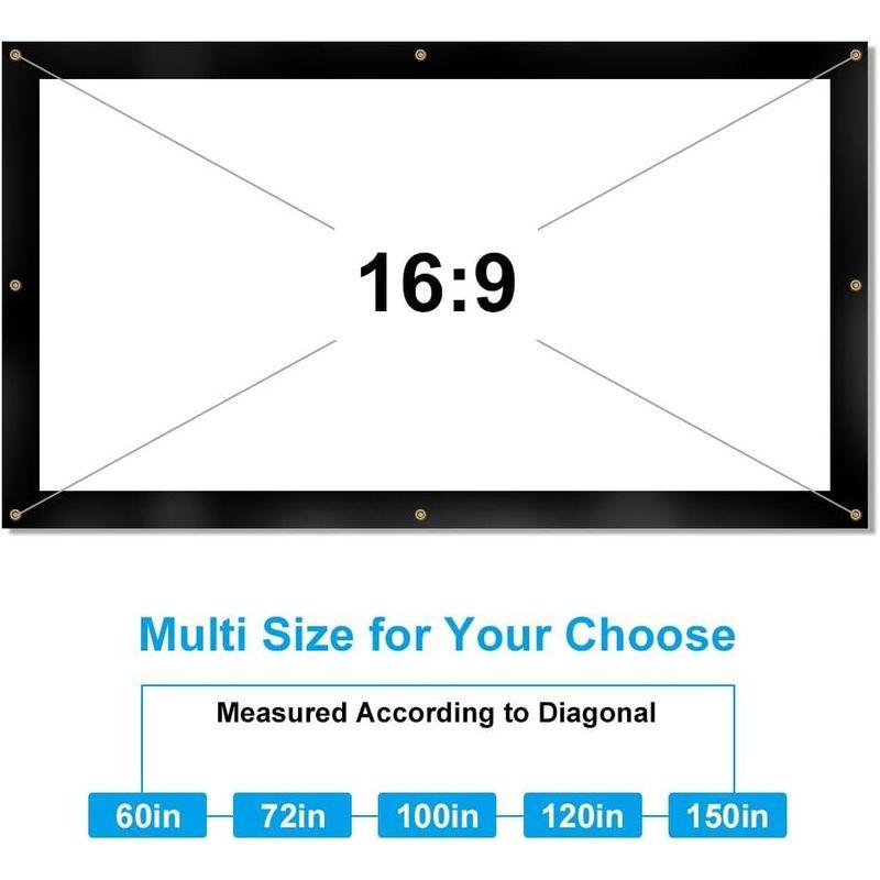 投影用スクリーン スクリーン リア投影 投影型スクリーン 投影スクリーン 軽量 折り畳み式 持ち運び簡単 会議、映画館に適用(150インチ)｜nature-yshop｜04