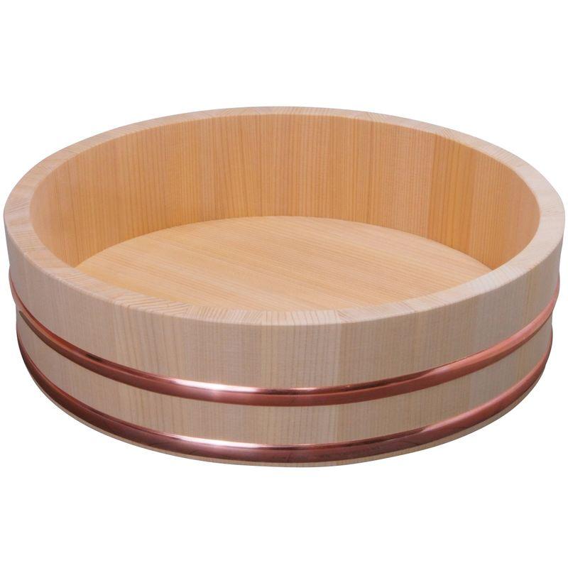 木曽さわらの厚口飯台 寿司桶・飯切 (33cm 5合) : nature.ystores