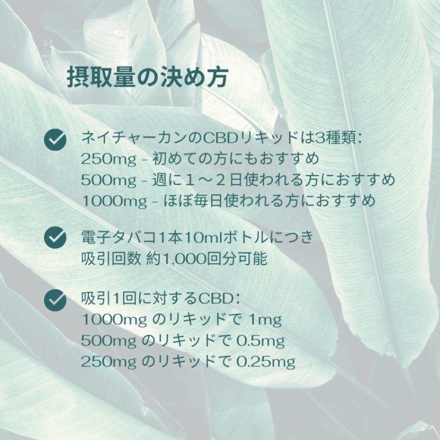 CBD リキッド Naturecan250mgブロードスペクトラム CBD配合・ニコチンフリー・選べる5種類のフレーバー｜naturecan-jp｜03