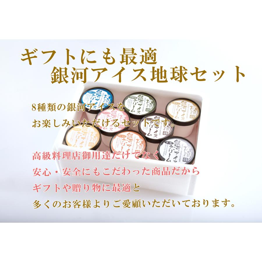 【高級料理店御用達アイス】【乳化剤・増粘剤・着色料一切不使用】銀河生アイス8個セット　地球セット　アイスクリーム お中元 御歳暮 |  | 13