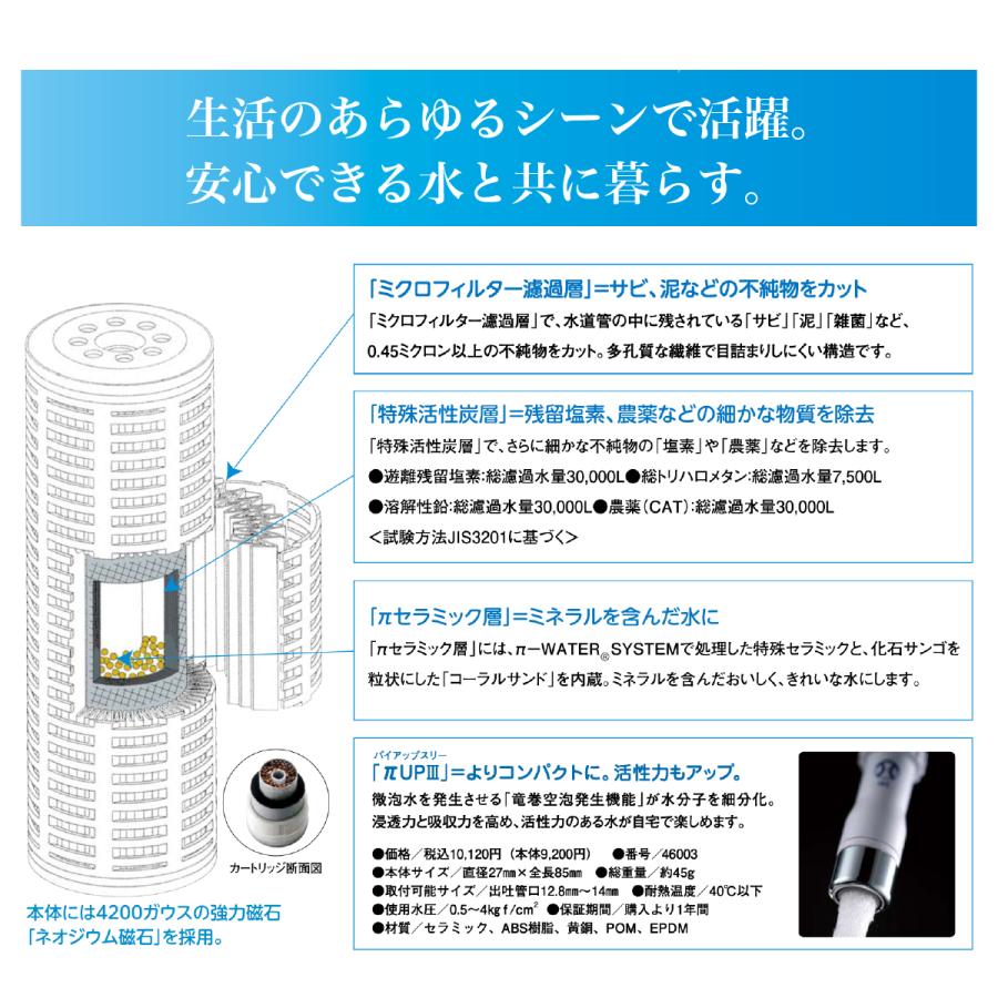 浄水器 据置型 AQUA-π251(本体+パイアップ付き)IBE 浄水器 据置型 AQUA-π251(本体+パイアップ付き)IBE