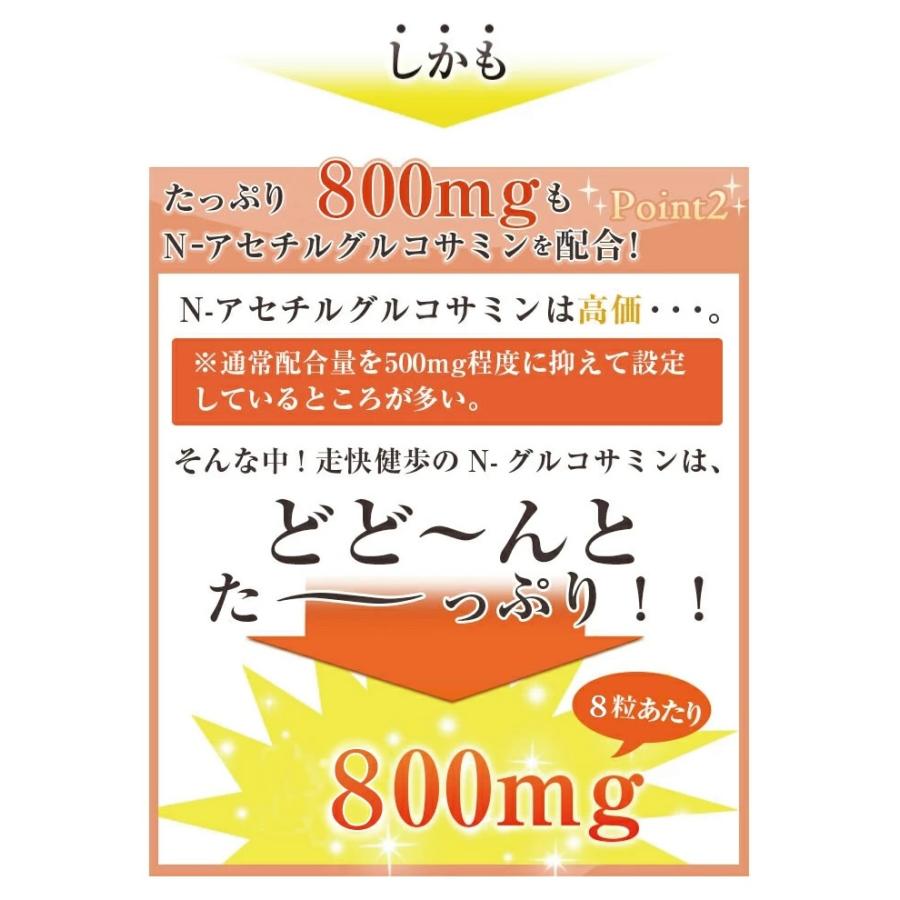 グルコサミン含有サプリメント 走快健歩 240粒 ( N-アセチル