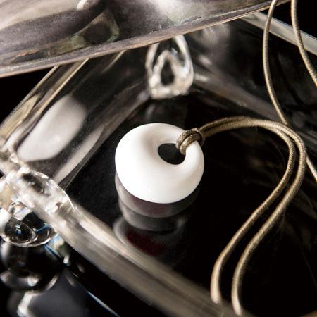 森修焼 ほっとペンダント未来（日本製 遠赤外線効果 陶器 天然石 安心