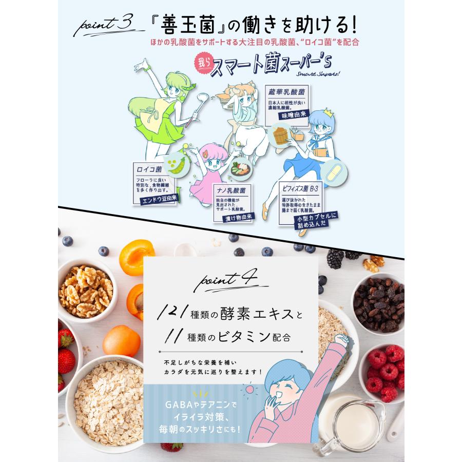 サプリメント スベルティ スマート菌 スーパー 14粒 | 菌活 乳酸菌