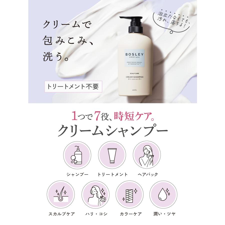 Bosley ボズレー クリームシャンプー リラックスシトラスの香り お試し