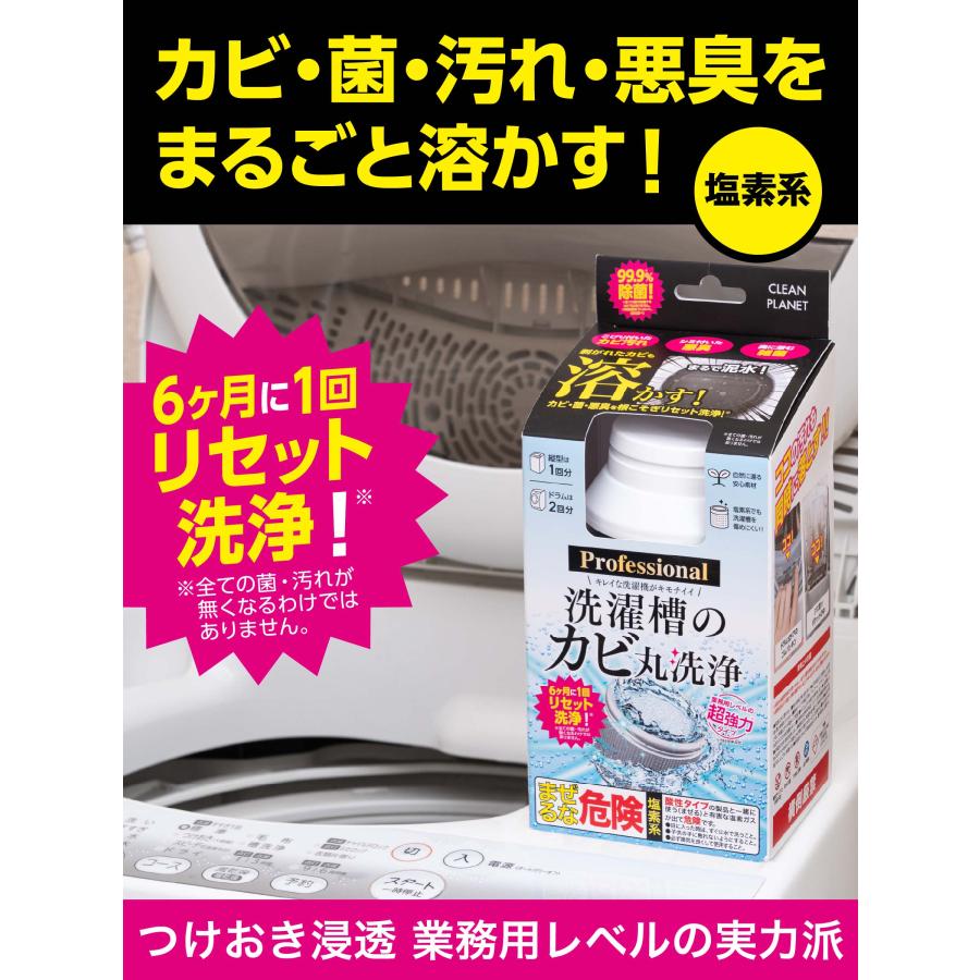 カビ丸 洗濯槽のカビ 丸洗浄 A剤200g B剤25g