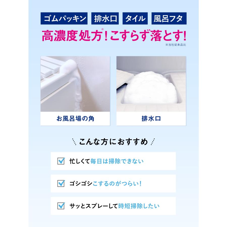 クリーンプラネット お風呂場のカビ丸洗浄 ウルトラホイップスプレー Professional 400ml | カビ 洗浄 カビ取り剤 お風呂 除菌 抗菌 ニオイ | CLEAN PLANET | 03