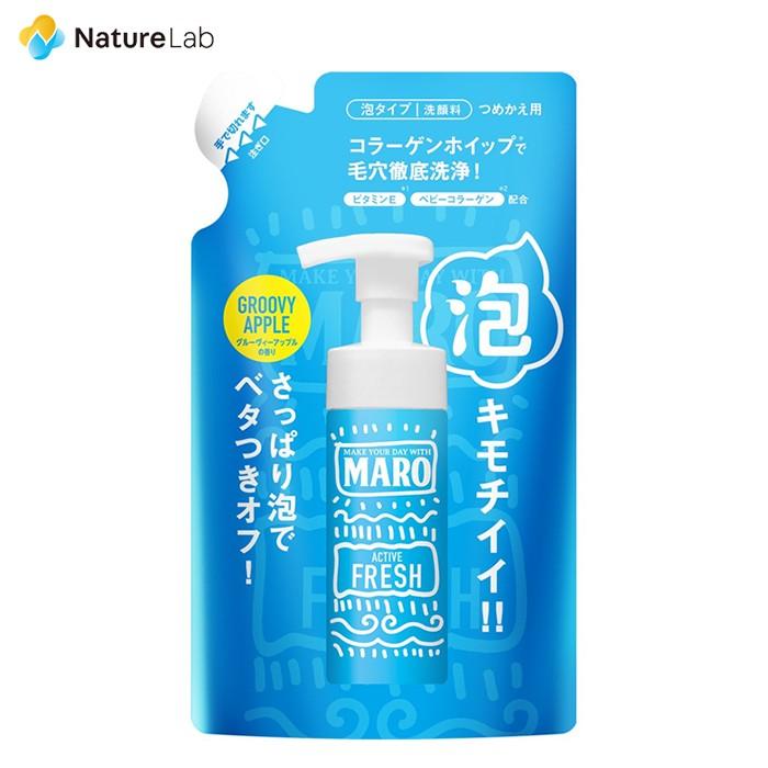洗顔 Maro マーロ グルーヴィー 泡洗顔 アクティブフレッシュ 詰め替え 130ml メンズ 洗顔料 100 植物由来 アミノ酸系 泡タイプ 男性 洗顔フォーム ネイチャーラボ公式ショップ 通販 Paypayモール