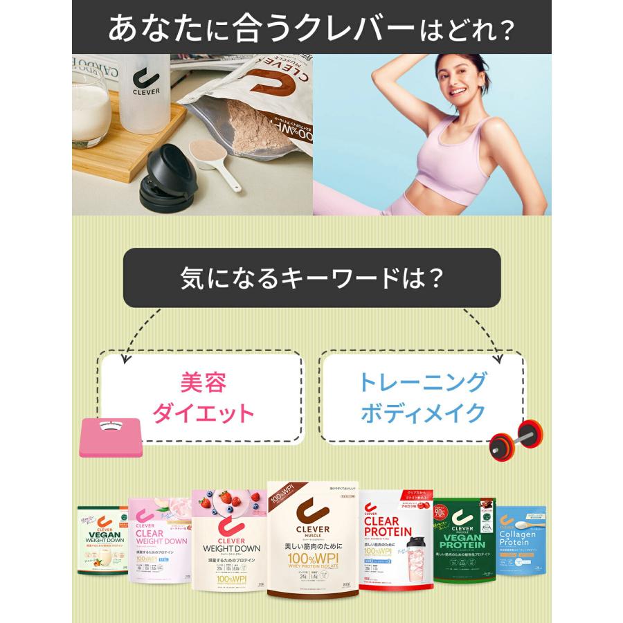 クレバー マッスル プロテイン チョコレート味 ミックスベリー味 1.62kg | プロテイン ホエイ アイソレート 女性 男性 美容 BCAA アミノ酸 高タンパク質 低糖質 | CLEVER（スポーツ） | 02