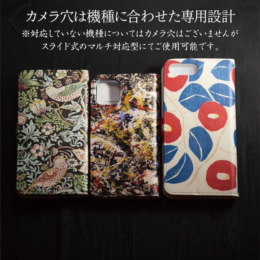 iPhone14Pro ケース iPhone13mini Xperia10lV スマホケース手帳型 絵画 コロマン モーザー｜naturemate-online｜07