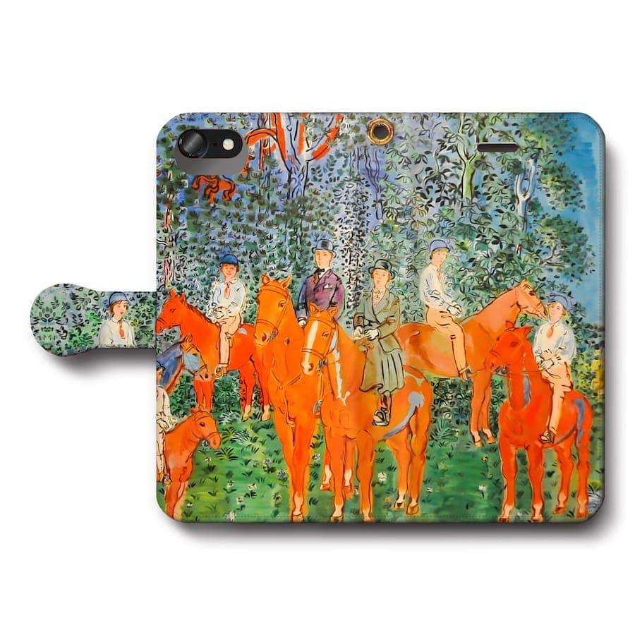 Iphone11 ケース Huawei スマホケース 手帳型 全機種対応 ケース おしゃれ 人気 ケース 絵画 ラウル デュフィ 馬に乗ったケスラー一家 24 9 Naturemate Yahoo Shop 通販 Yahoo ショッピング