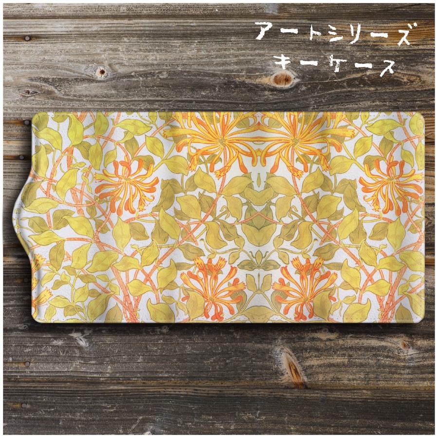 並行輸入品 キーケース メンズ ウィリアム モリス すいかずら便利グッズ 名画 ケース 絵画 かわいい レトロ 通学 鍵収納 Gestoci Ci