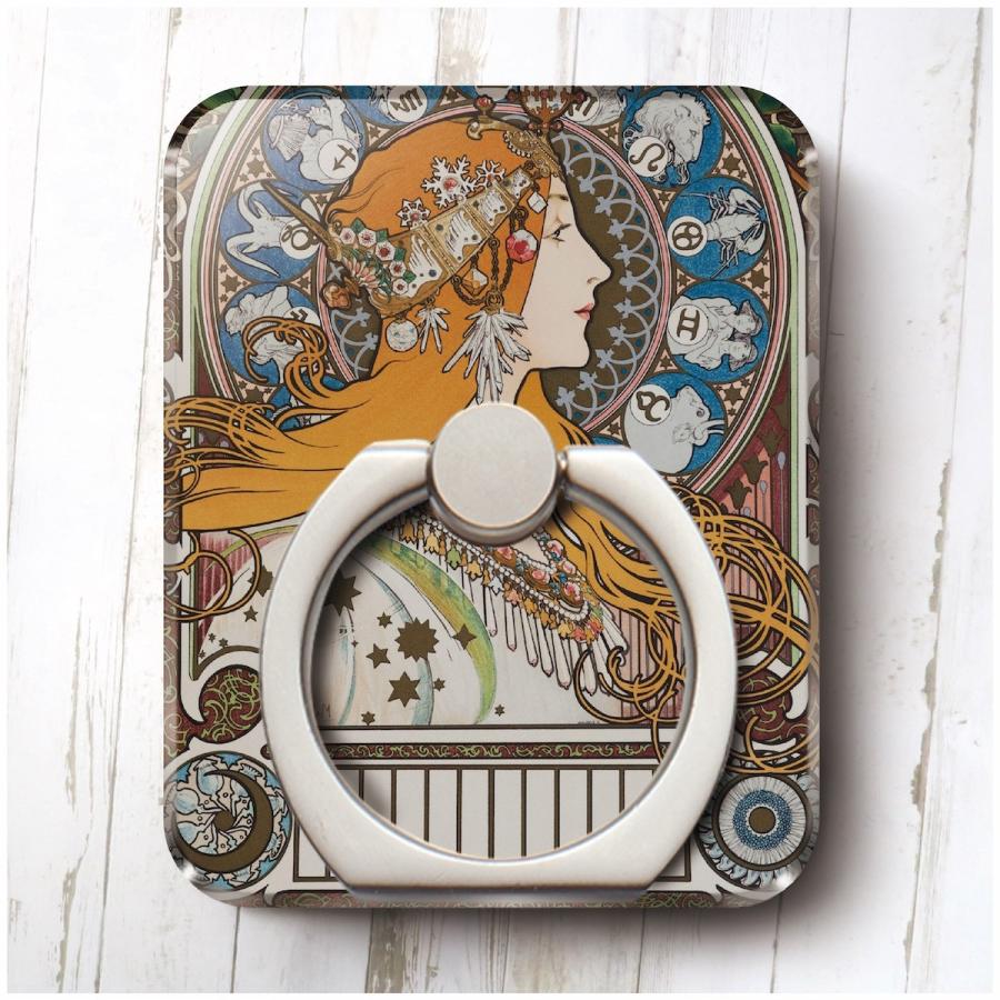 人気メーカー ブランド スマホリング アルフォンス ミュシャ 黄道十二宮 Xperiaxz2 So 04k So 05k バンカーリング プレゼント かわいい 絵画 Babylonrooftop Com Au