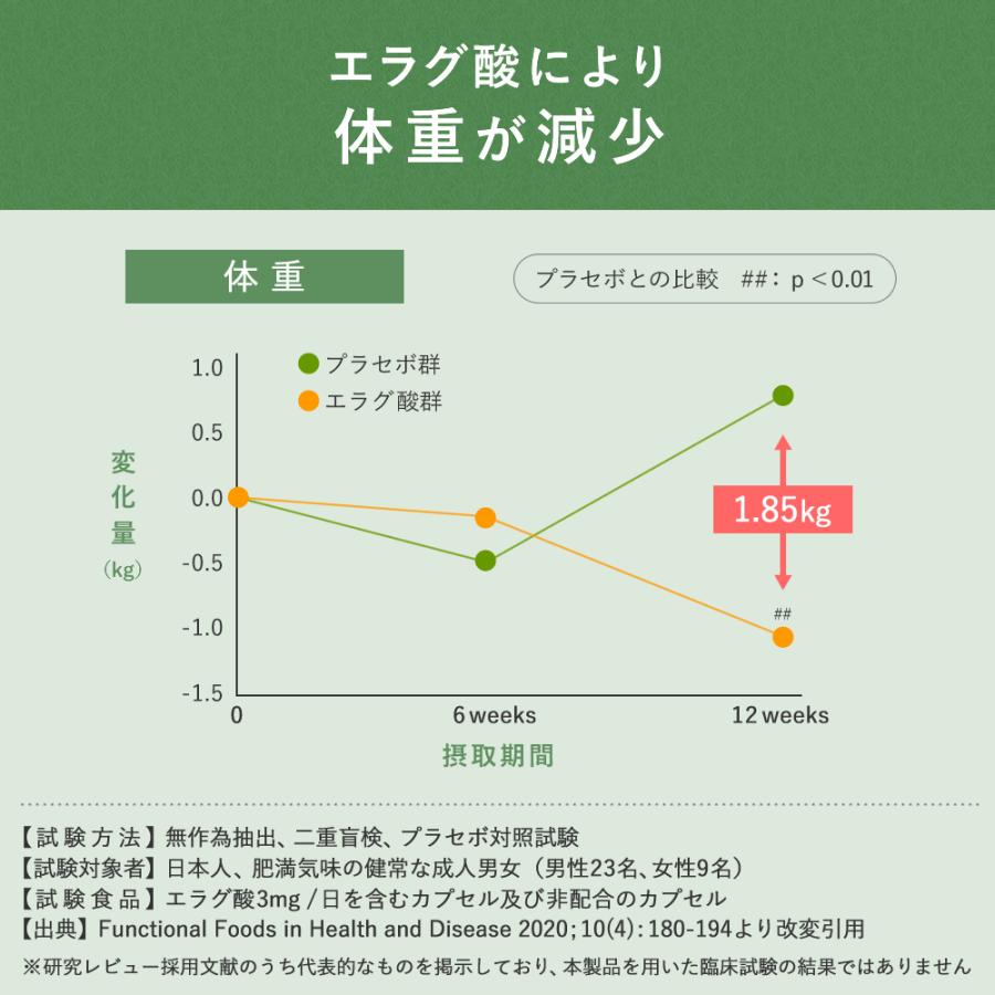 NaturePharma ダイエット サプリ エラグ酸 内臓脂肪 体脂肪 体重