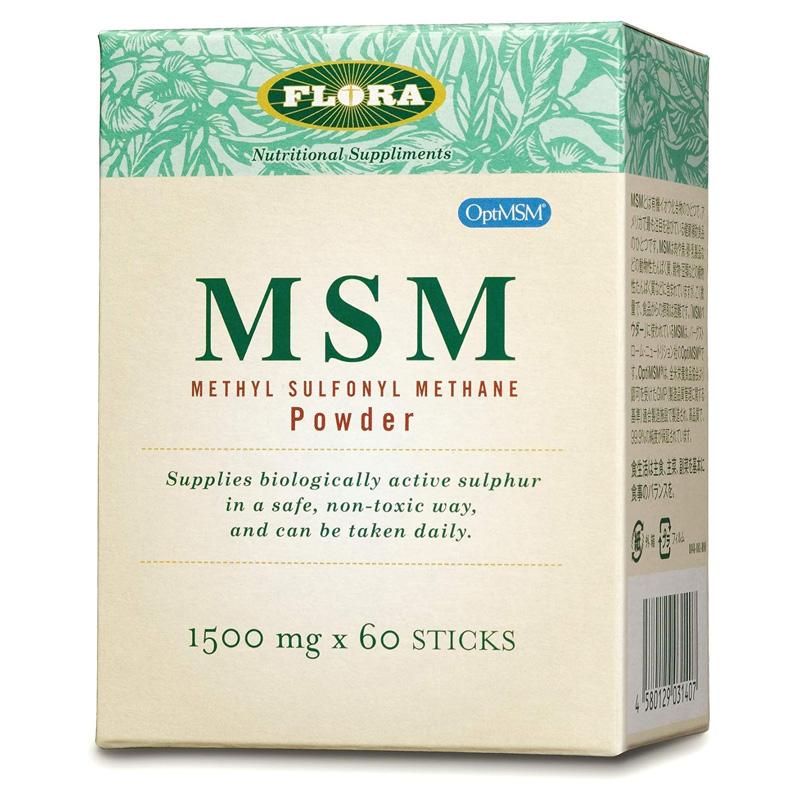 FLORA MSMパウダー 1500mg×60包 メチル スルフォニル メタン 高品質