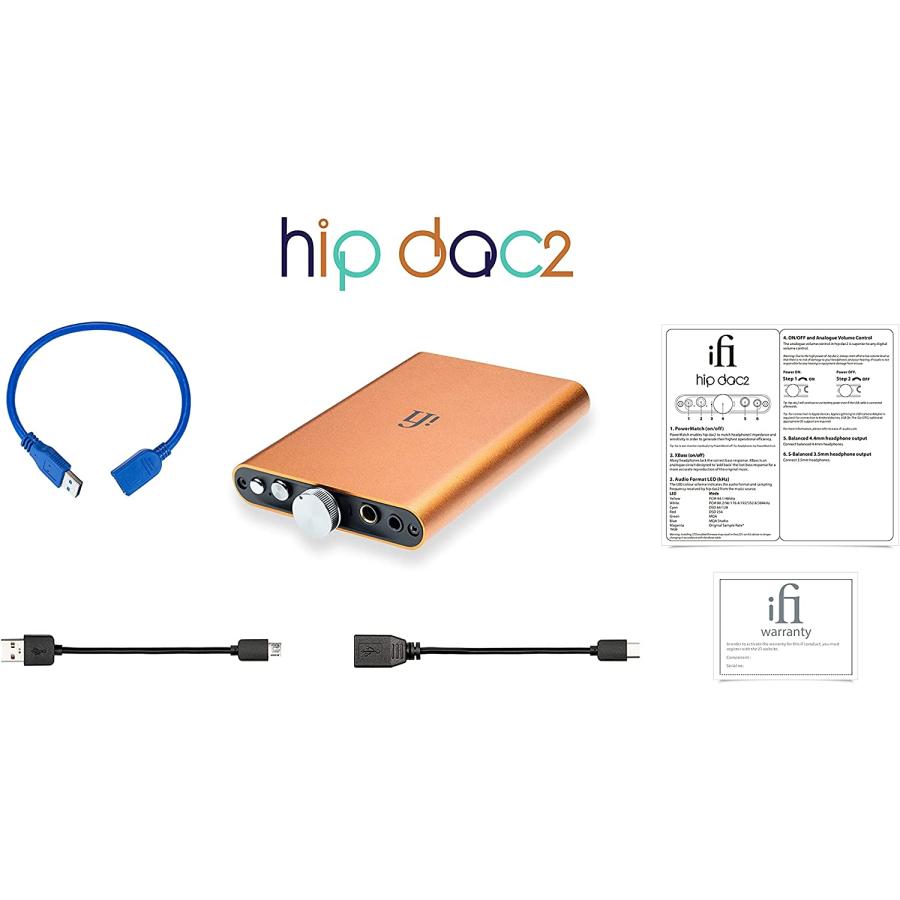 iFi audio Audio hip-dac2（ヒップダック2） ポータブルUSB-DACアンプ 