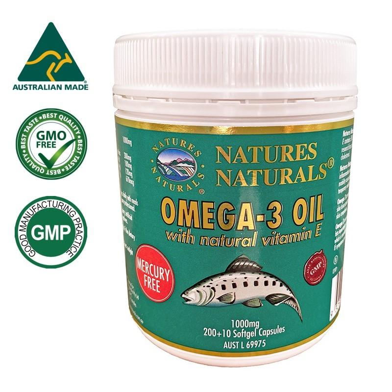 オメガ３ DHA EPA フィッシュオイル 1000mg ビタミンE配合 GMP認定 サプリメント 約200日分 200粒 ケース入り