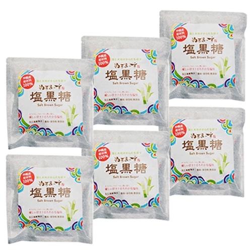[メール便送料無料]ぬちまーす 塩黒糖 55g 6袋セット 沖縄産 無添加 健康おやつ 小袋 春夏ギフト プレゼント | ぬちまーす