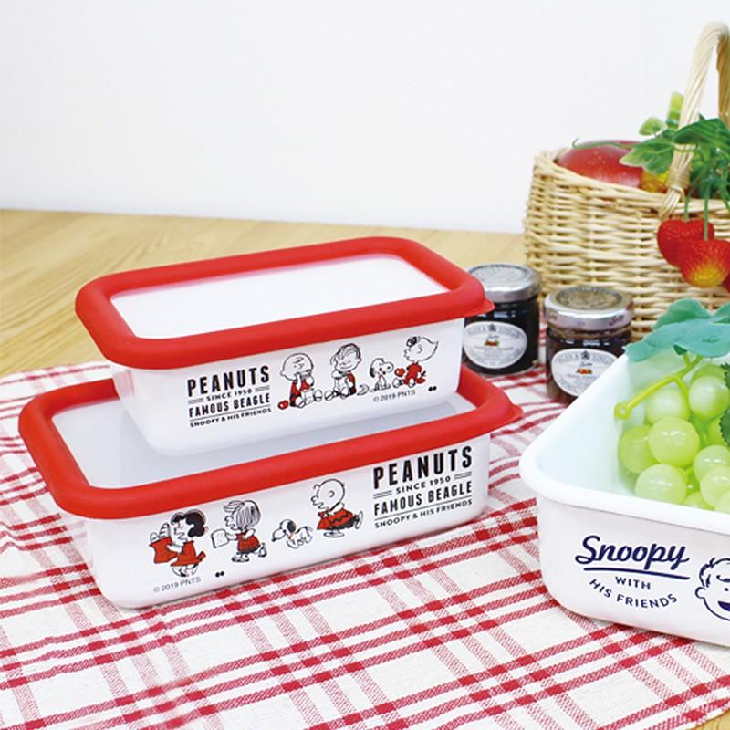 スヌーピー フードコンテナ 琺瑯 ほうろう タッパー 北欧 かわいい Peanuts ピーナッツ ホーロー保存容器 Sサイズ Mnr 0104 Natu Robe 通販 Yahoo ショッピング