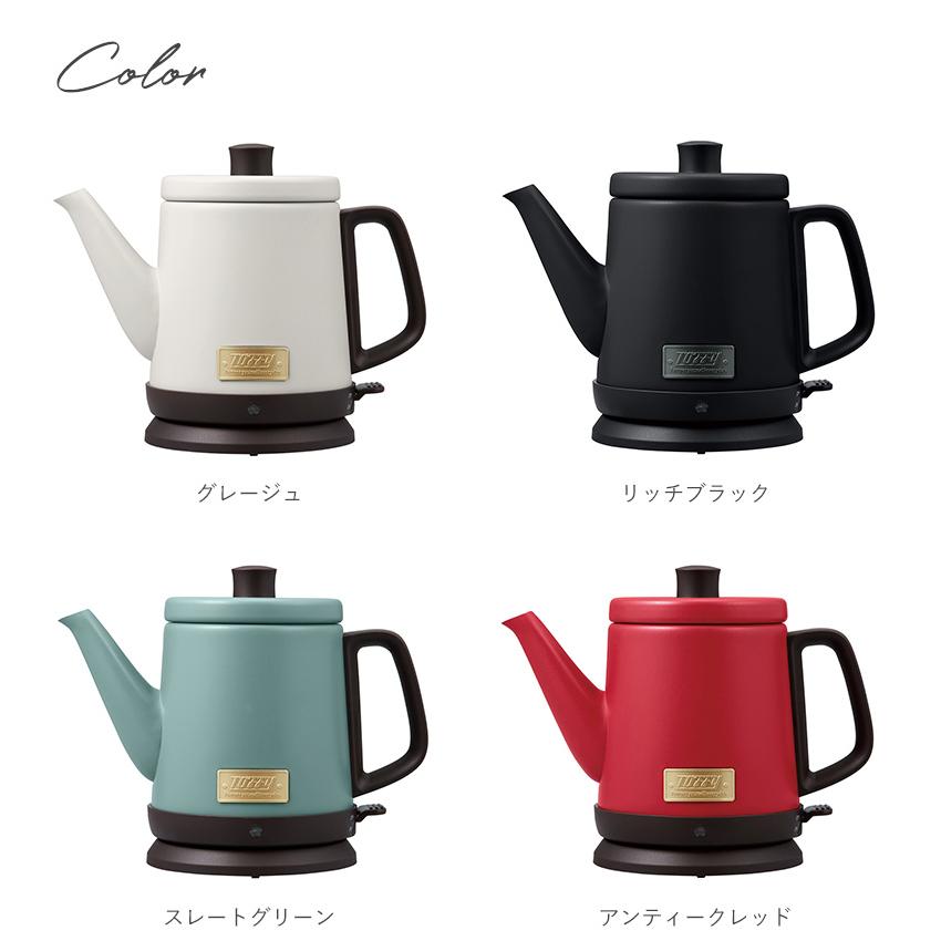 電気ケトル おしゃれ かわいい コーヒー 電気やかん 空焚き防止 湯沸かしポット Toffy トフィー ドリップケトル Mnr 0229 Natu Robe 通販 Yahoo ショッピング