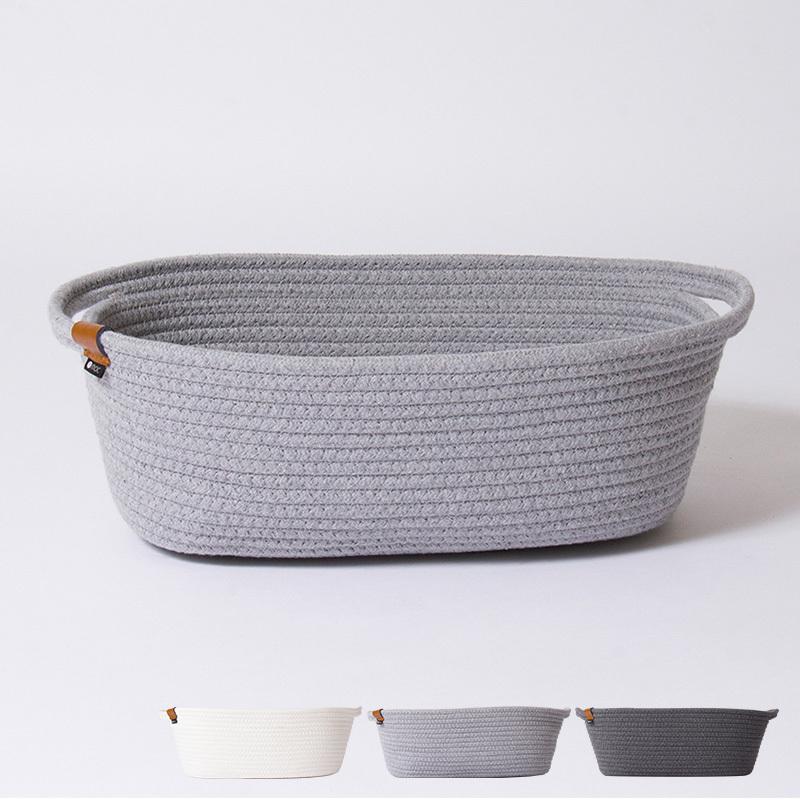 収納かご おしゃれ バスケット 小物入れ 収納ボックス おもちゃ お菓子 お茶 Moc モック ロープバスケット Mサイズ Mnr 0424 Natu Robe 通販 Yahoo ショッピング